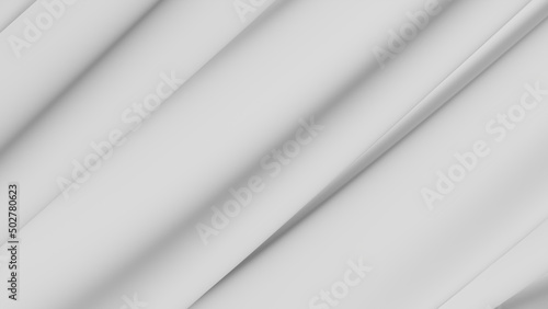 Abstract white background design fabric background 3D rendering
