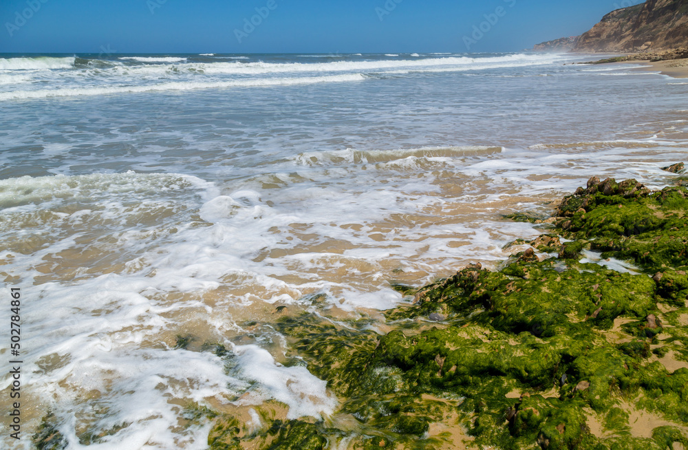 Fototapeta premium Beautiful beach in Sao Martinho do Porto