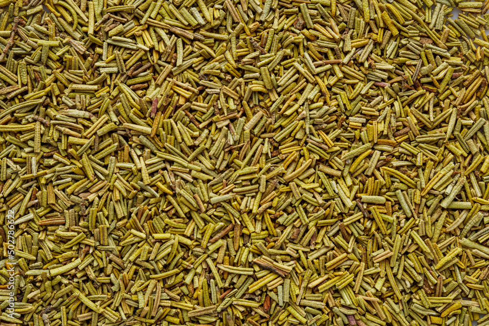 fragrant dried rosemary on a white acrylic background fragrant dried rosemary on a white acrylic background
