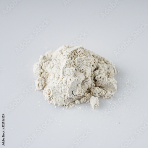 colored food confectionery dye kandurin on a white background