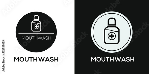 Creative (Mouthwash) Icon, Vector sign.