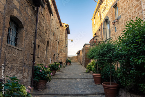 Fototapeta Naklejka Na Ścianę i Meble -  Beautiful historic center of Civita di Bagnoregio. Lazio  Italy