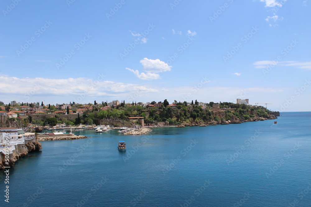 view of the port country Antalya