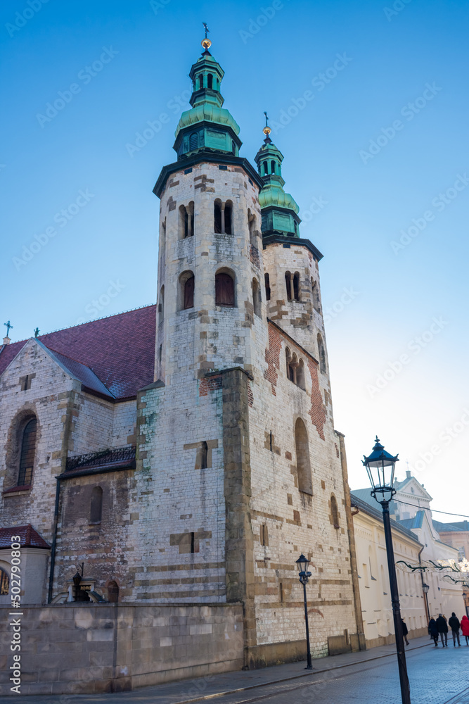Church in Krakow old town, Poland