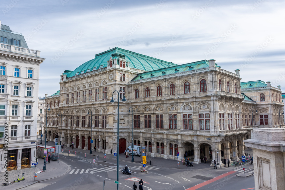 View of the Opera House of Vienna, Austria