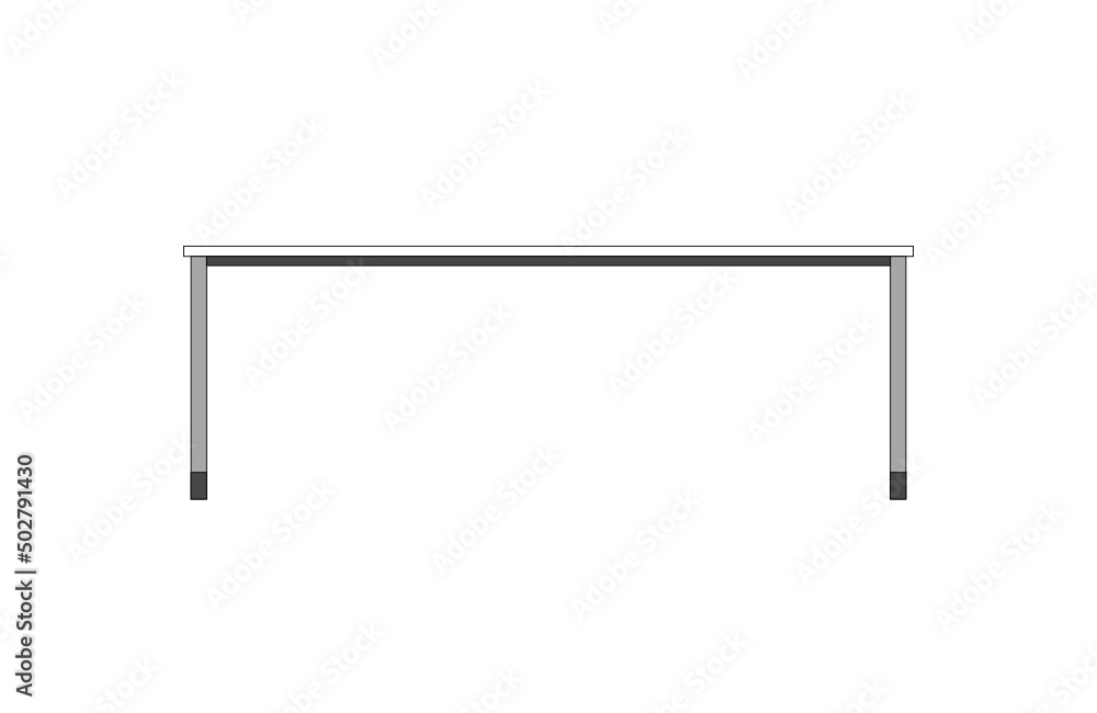 Office desk, computer workspace, writing worktable, 2D vector, home Interior furniture, flat illustration icon, table outline and filled graphic Office desk, computer workspace, writing worktable, 2D vector, home Interior furniture, flat illustration icon, table outline and filled graphic