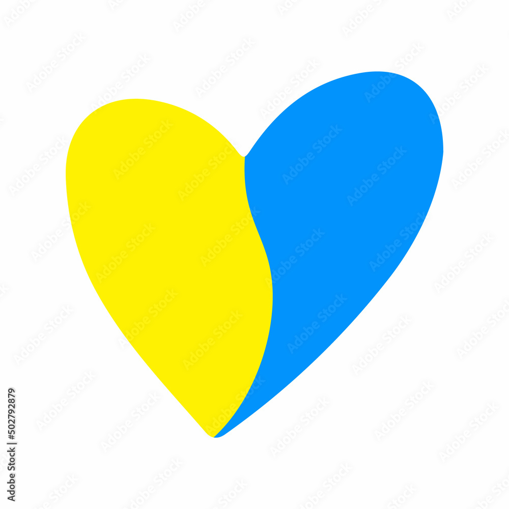 Pray for Ukraine sign. Hand drawn heart icon with colors of Ukrainian flag isolated on white background. Crisis in Ukraine. Stop war in Ukraine and stay strong Ukrainian. Ukraine flag heart concept. Pray for Ukraine sign. Hand drawn heart icon with colors of Ukrainian flag isolated on white background. Crisis in Ukraine. Stop war in Ukraine and stay strong Ukrainian. Ukraine flag heart concept.