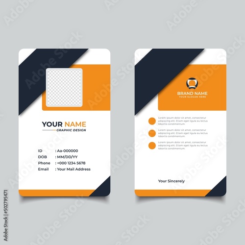 Modern and Clean Business id Card Template