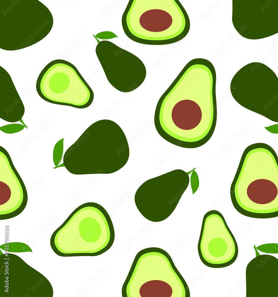 avocado vector background, continuous background, fruit avocado vector background, continuous background, fruit