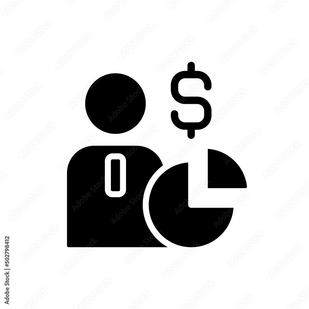 Shareholder black glyph icon. Sharing ownership. Equity in corporation. Joint-stock company. Contractual agreement. Silhouette symbol on white space. Solid pictogram. Vector isolated illustration Shareholder black glyph icon. Sharing ownership. Equity in corporation. Joint-stock company. Contractual agreement. Silhouette symbol on white space. Solid pictogram. Vector isolated illustration