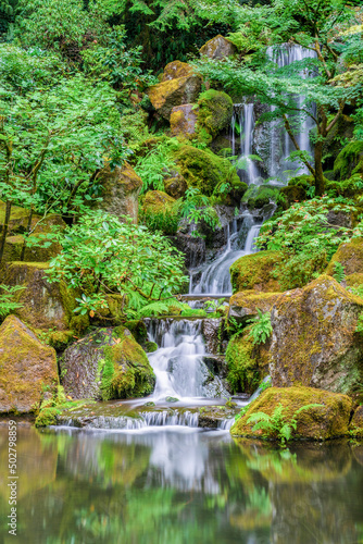 Fototapeta Naklejka Na Ścianę i Meble -  A small waterfall near Portland