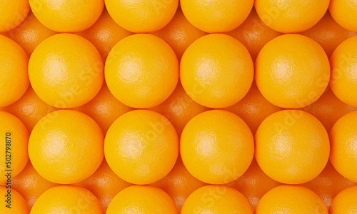 Top view Lots of orange and...
