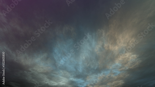 3d effect - abstract stormy clouds