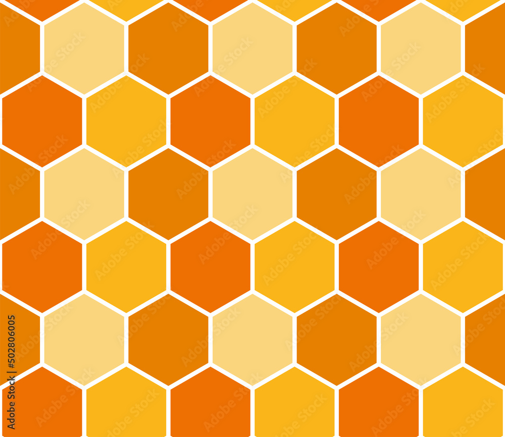 Bee honeycomb seamless pattern, art honey texture Bee honeycomb seamless pattern, art honey texture
