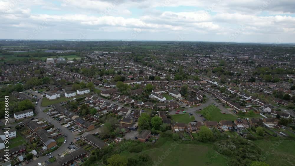 Potters Bar Hertfordshire UK drone aerial view Potters Bar Hertfordshire UK drone aerial view
