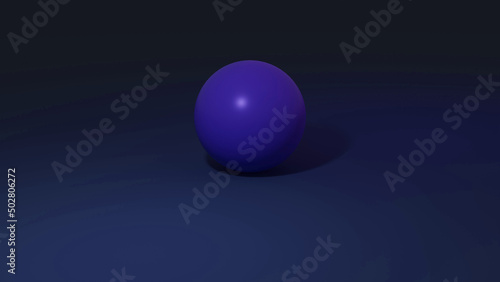 sphere on black background