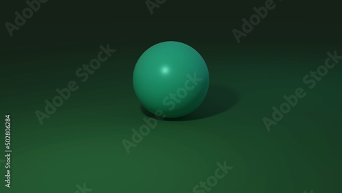 billiard ball on a table background