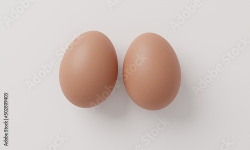 Wallpaper Mural Raw fresh chicken eggs. Farm products, natural eggs. Closeup macro Torontodigital.ca