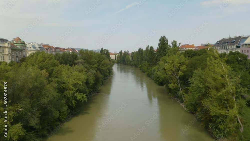Panorama of Melk abbey with Danube river and autumn forest in Wachau, Austria. Early morning aerial footage of the Danube River in Vienna, Austria Panorama of Melk abbey with Danube river and autumn forest in Wachau, Austria. Early morning aerial footage of the Danube River in Vienna, Austria