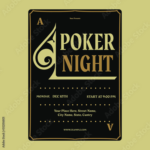 Poker Night Flyer