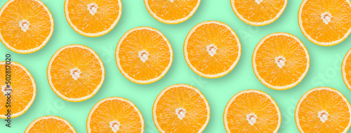 Orange on bright colored background
