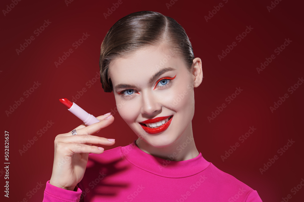 Obraz premium fashionable red colour