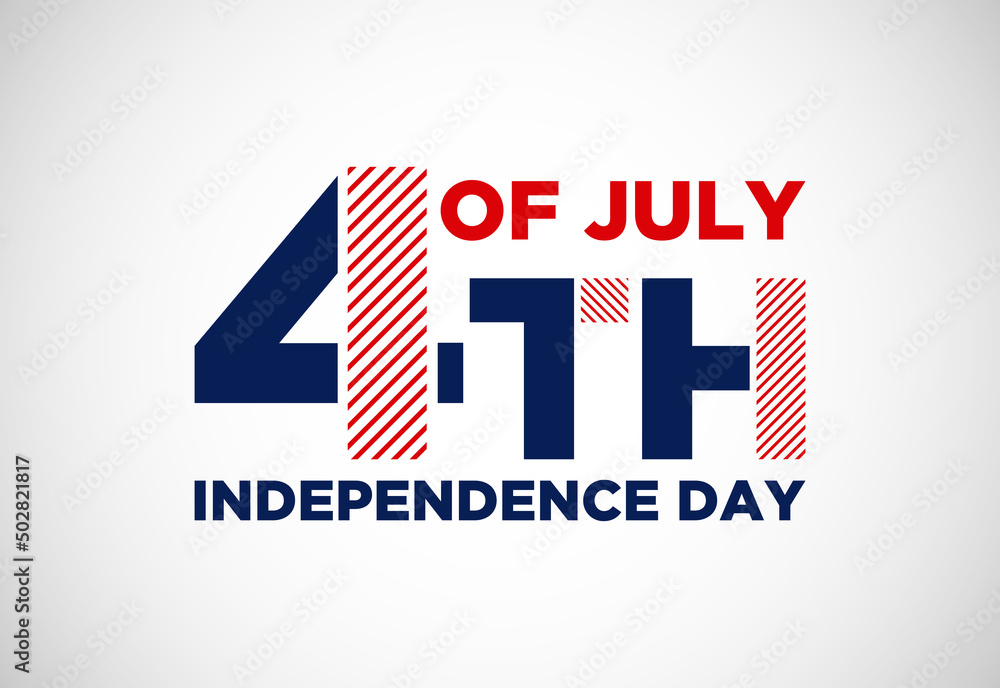 Happy Independence Day, 4th of July national holiday. Lettering text design vector illustration Happy Independence Day, 4th of July national holiday. Lettering text design vector illustration