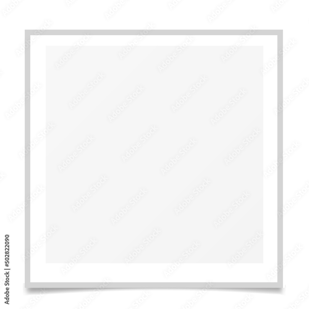 vector illustration of white photo frame on white background vector illustration of white photo frame on white background