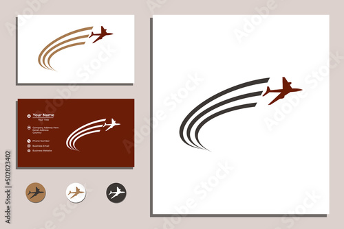 aircraft logo take off for the aviation business