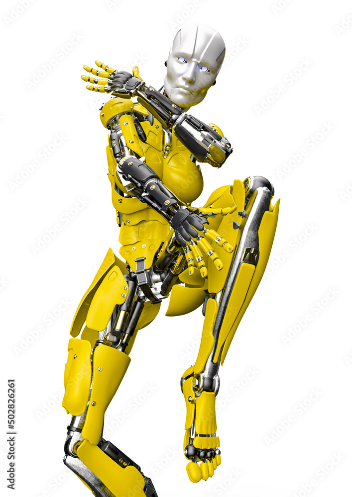 amazing robot is doing a hiphop dance close up view amazing robot is doing a hiphop dance close up view