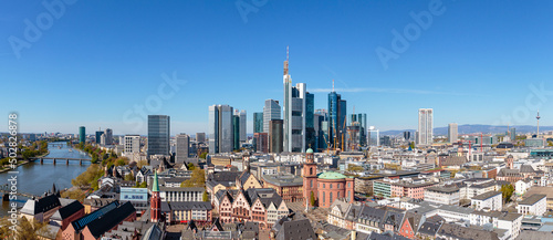 Frankfurt am Main  Ansicht vom Domturm  18.04.2022. 