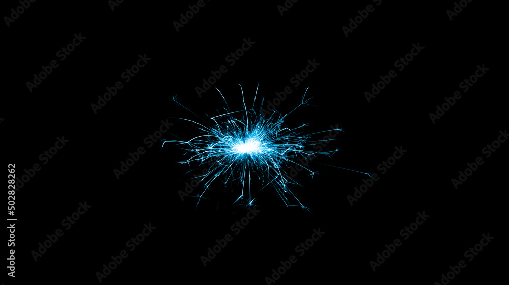 blue sparks in the dark, lines of light blue sparks in the dark, lines of light