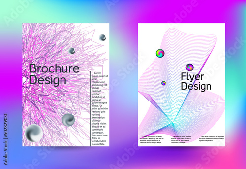 Minimum coverage of a vector. Cover design. Set of modern abstract musical backgrounds. Sound flyer for creating a fashionable cover, banner, poster, booklet...