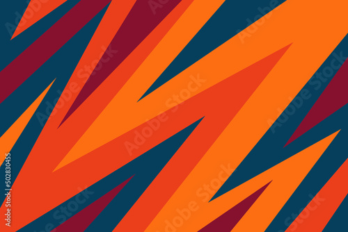 Simple background with gradient and colorful zigzag pattern