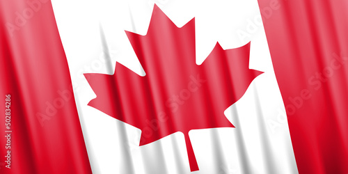 Wavy vector flag of Canada