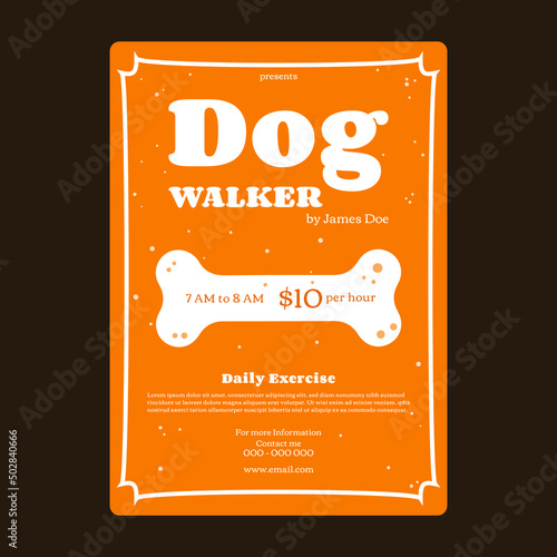 Dog Walker Flyer