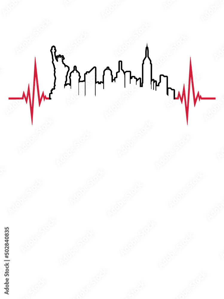 Herzschlag Freiheitsstatue NYC 