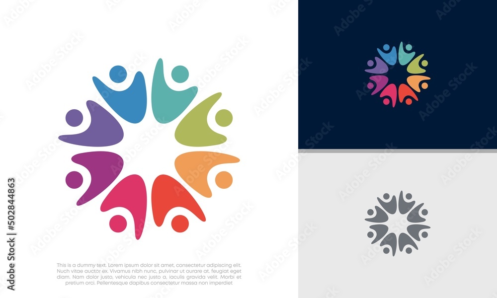 Global Community Logo Icon Elements Template. Community human Logo template vector. Community health care. Abstract Community logo Global Community Logo Icon Elements Template. Community human Logo template vector. Community health care. Abstract Community logo