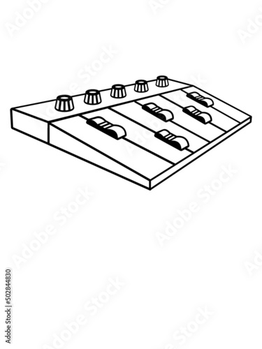 Disco Mischpult Illustration 