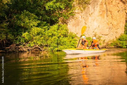 Kayaking togther photo