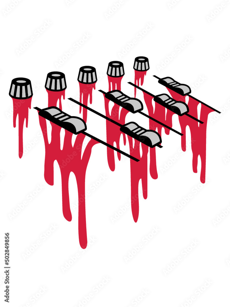 Blut Tropfen Mischpult Blut Tropfen Mischpult
