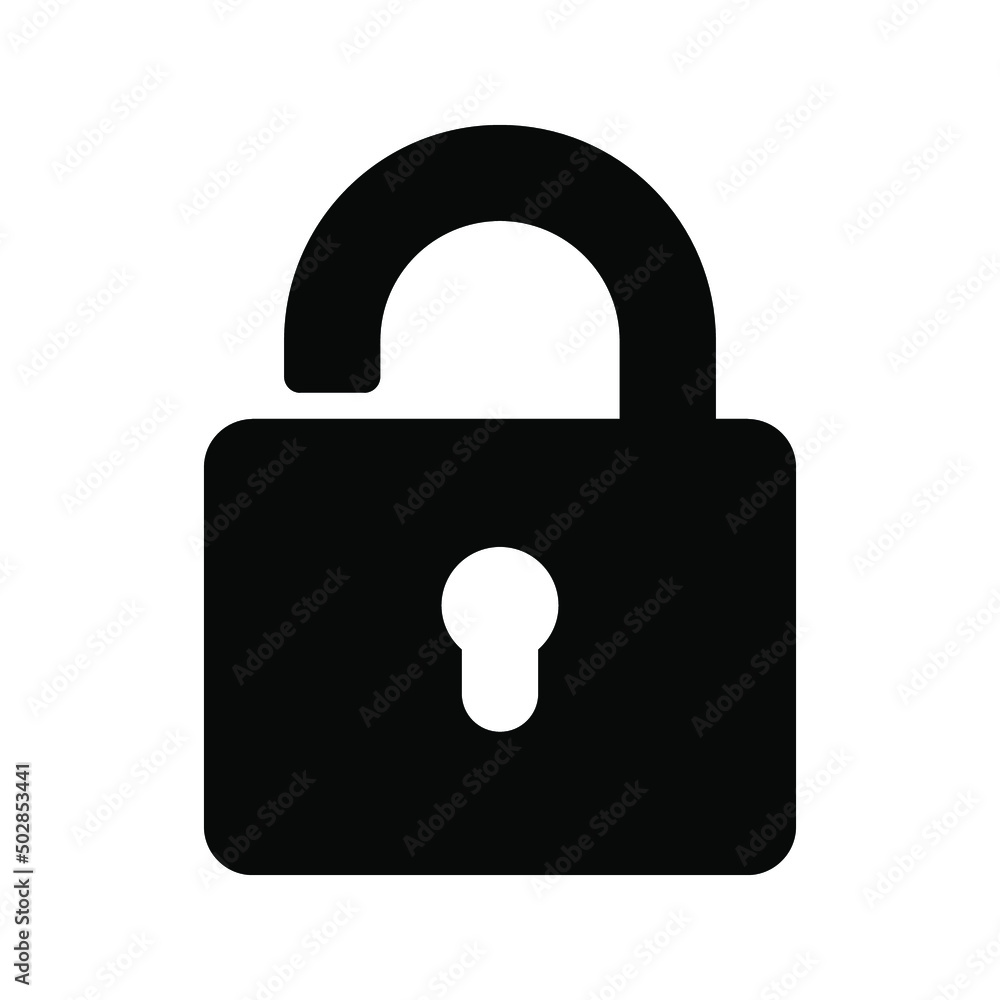 Web line icon. Padlock color editable Web line icon. Padlock color editable