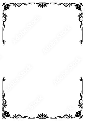 アジア調フレーム08（黒）