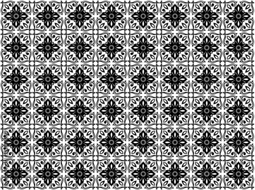 アジア調パターン07（黒）