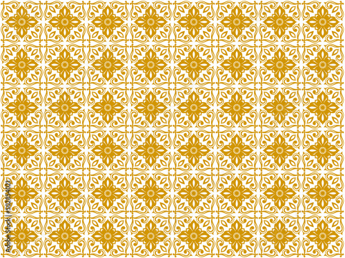 アジア調パターン07（金茶）