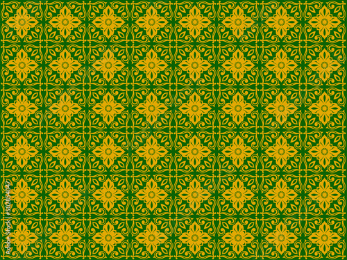 アジア調パターン07（緑）