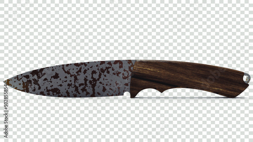 3D knife render png