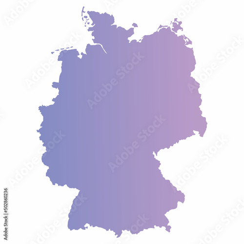 map of Germany vector illustration isolated on white background