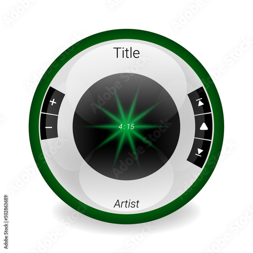 music player 3d object, Smartphone redesign realistic object