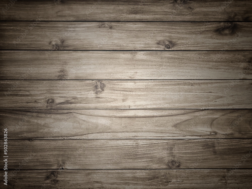 Fototapeta premium Old dark brown wood wall for seamless wood background and texture.